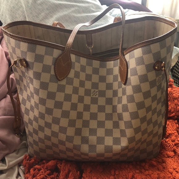 Louis Vuitton Neverfull MM in Damier Azur - Picture 3 of 5